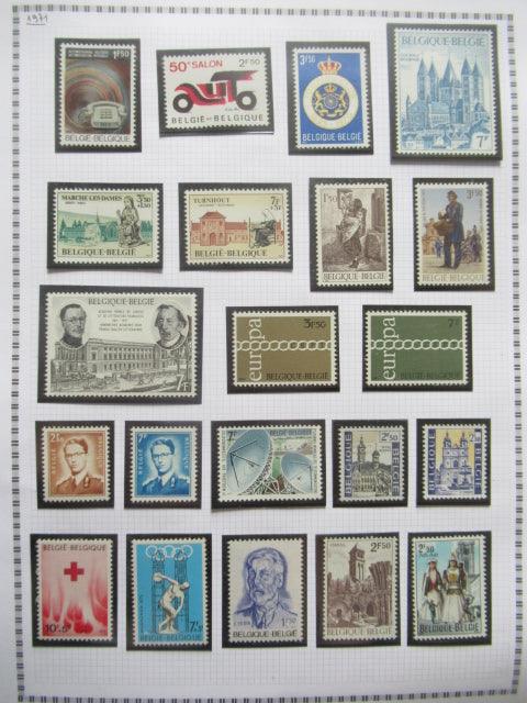 Belgique - Collection avancée de timbres