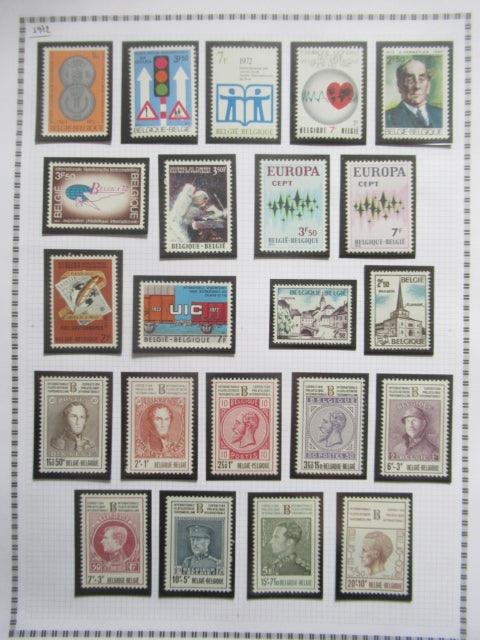 Belgique - Collection avancée de timbres