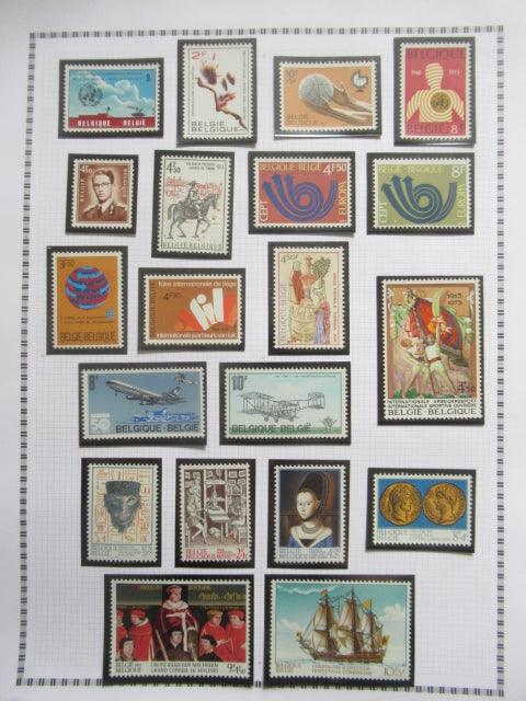 Belgique - Collection avancée de timbres