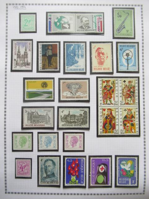 Belgique - Collection avancée de timbres