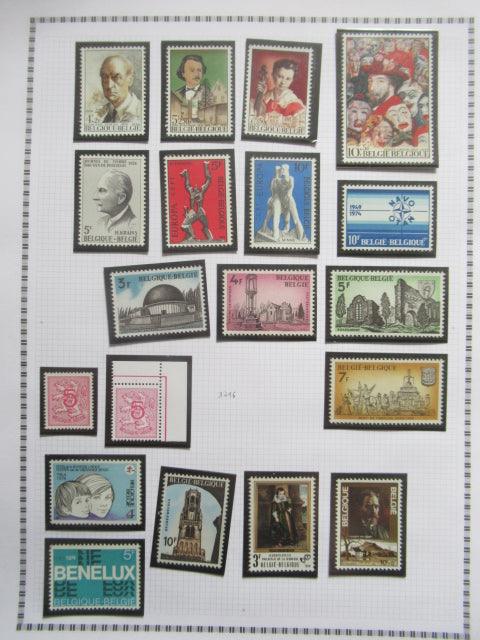 Belgique - Collection avancée de timbres