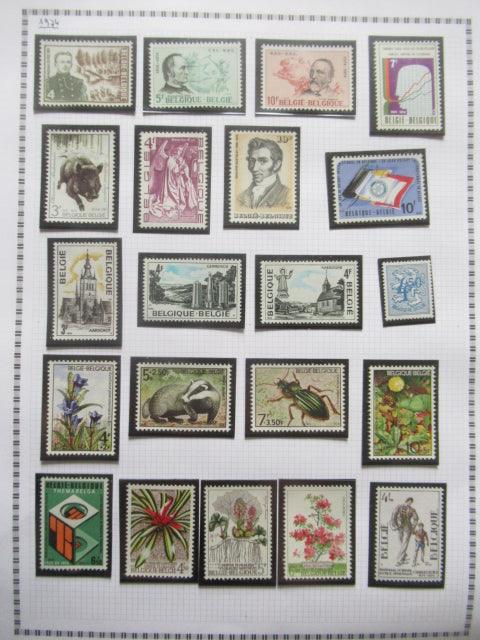 Belgique - Collection avancée de timbres