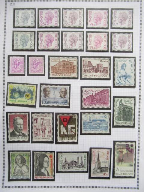 Belgique - Collection avancée de timbres