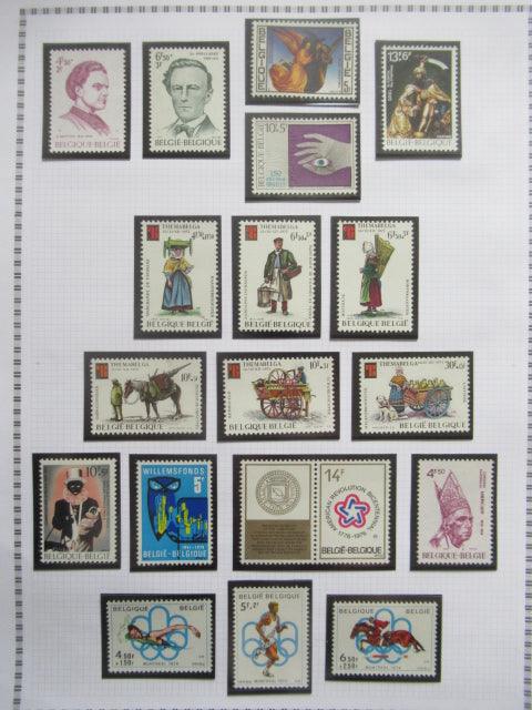 Belgique - Collection avancée de timbres