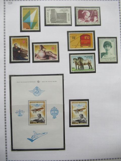 Belgique - Collection avancée de timbres
