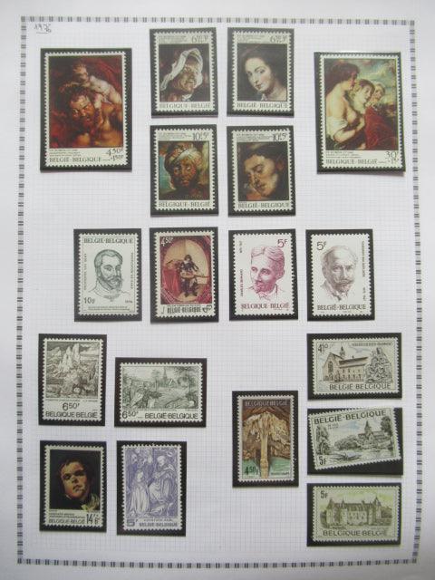 Belgique - Collection avancée de timbres