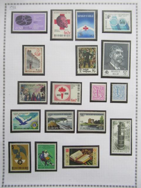 Belgique - Collection avancée de timbres
