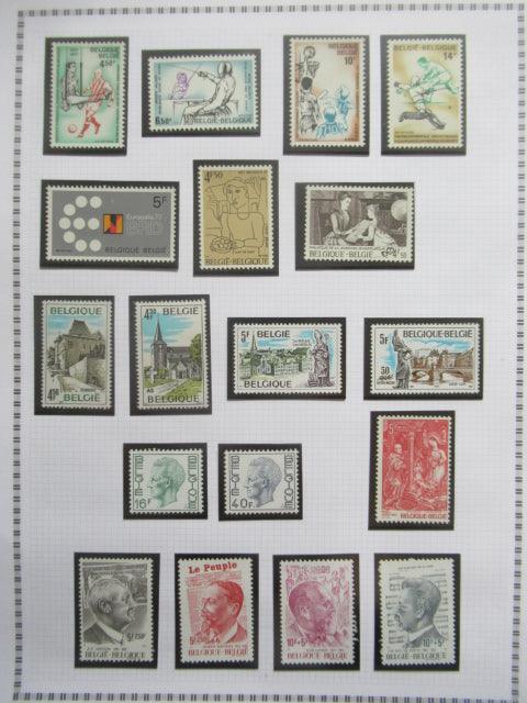 Belgique - Collection avancée de timbres