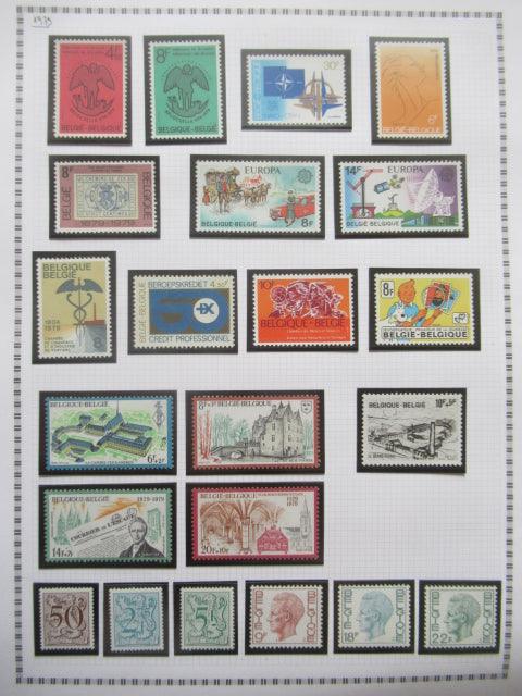 Belgique - Collection avancée de timbres