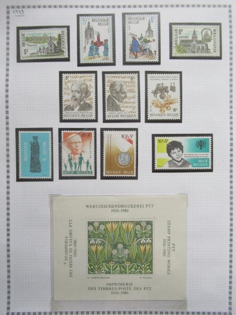 Belgique - Collection avancée de timbres