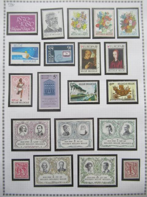Belgique - Collection avancée de timbres
