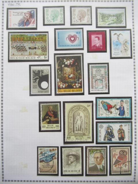 Belgique - Collection avancée de timbres