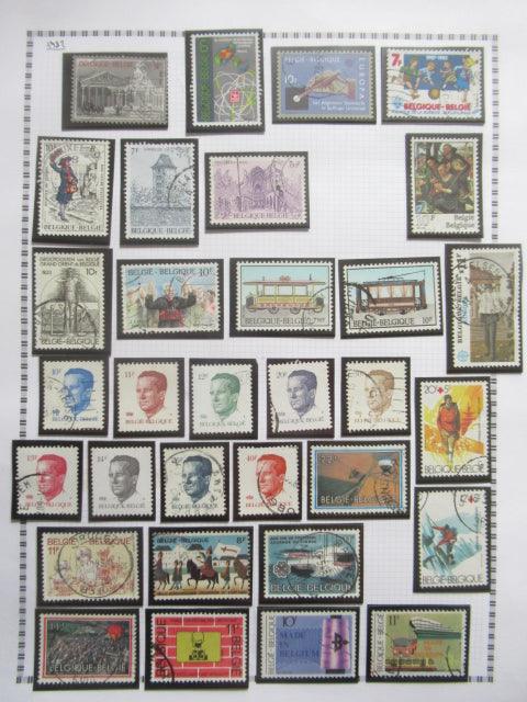 Belgique - Collection avancée de timbres