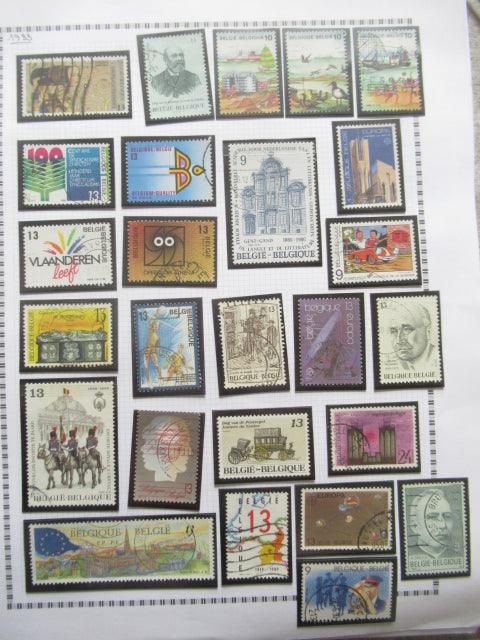 Belgique - Collection avancée de timbres