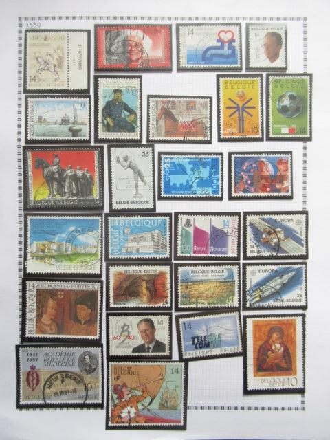 Belgique - Collection avancée de timbres