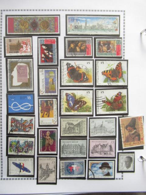 Belgique - Collection avancée de timbres