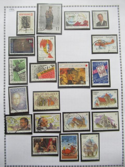Belgique - Collection avancée de timbres