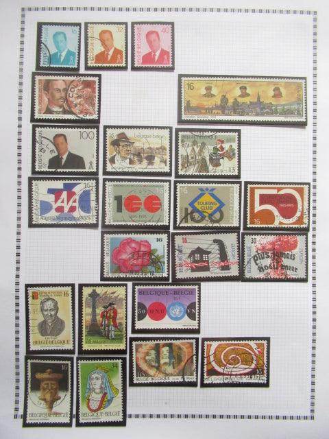 Belgique - Collection avancée de timbres
