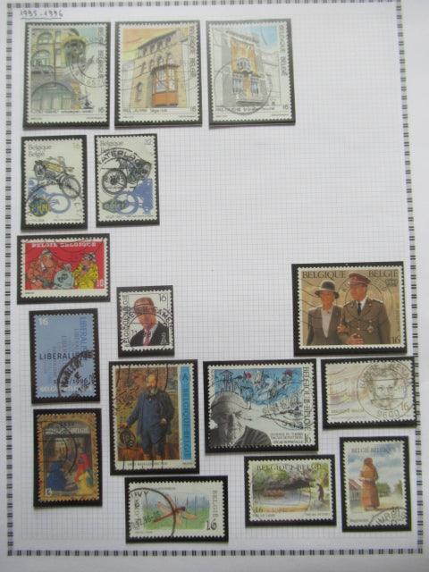 Belgique - Collection avancée de timbres