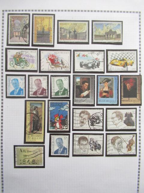 Belgique - Collection avancée de timbres