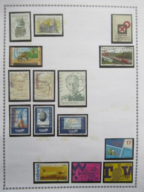 Belgique - Collection avancée de timbres