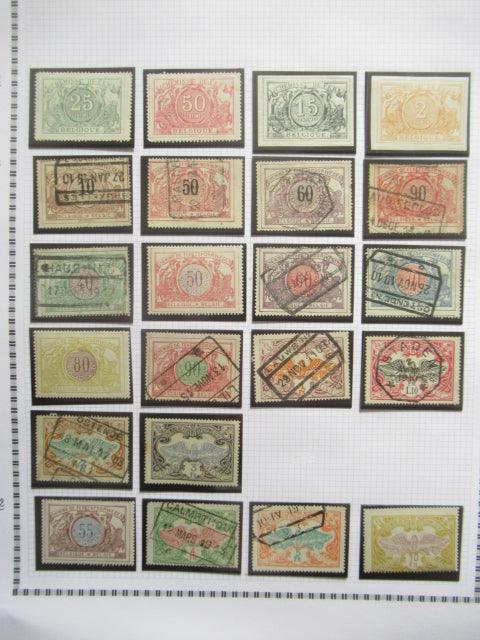 Belgique - Collection avancée de timbres