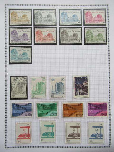 Belgique - Collection avancée de timbres