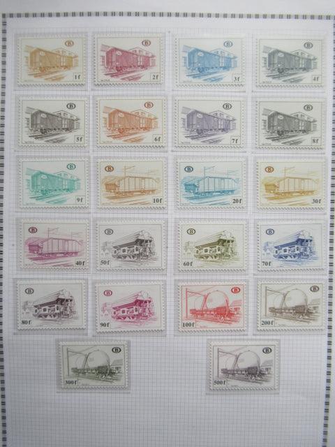 Belgique - Collection avancée de timbres