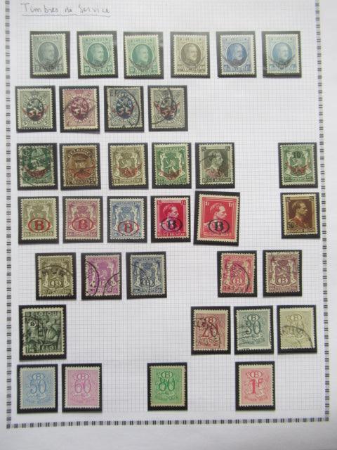 Belgique - Collection avancée de timbres