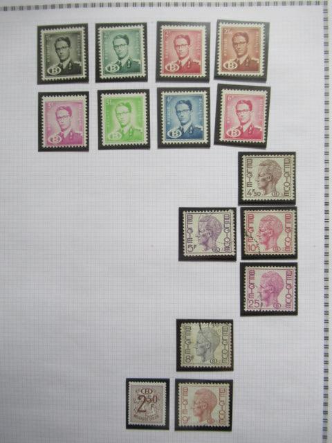 Belgique - Collection avancée de timbres