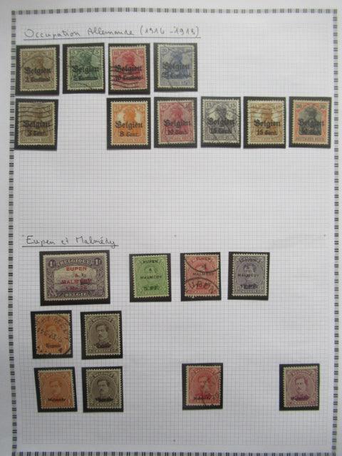 Belgique - Collection avancée de timbres