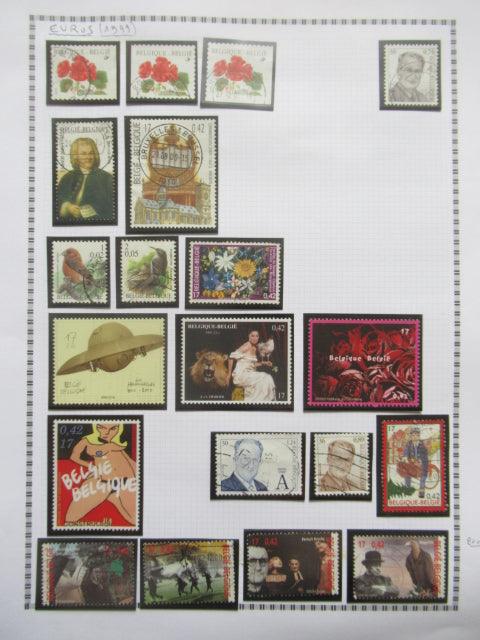 Belgique - Collection avancée de timbres