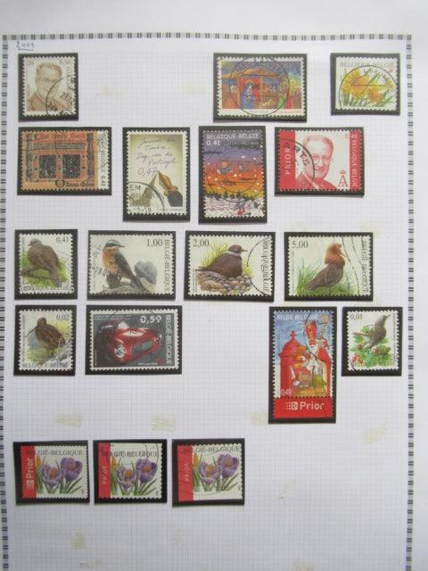 Belgique - Collection avancée de timbres