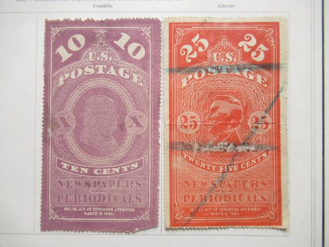 Etats unis d'Amérique- Timbres pour journaux, collection de Fac Simicé