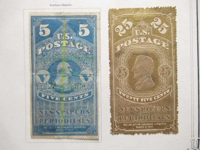 Etats unis d'Amérique- Timbres pour journaux, collection de Fac Simicé