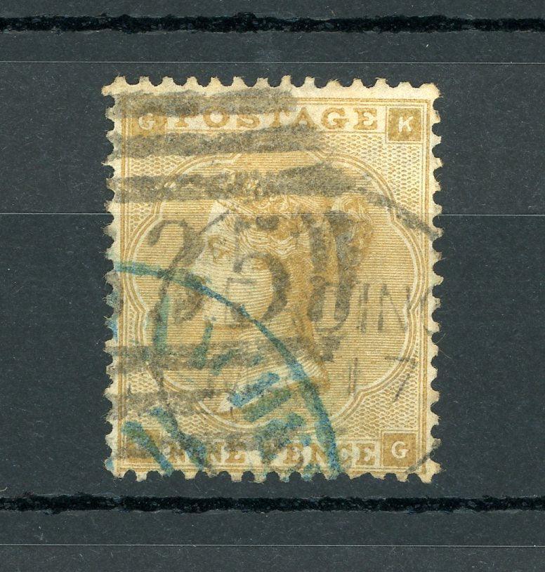 Grande-Bretagne 1862 - Petites lettres aux 4 coins, 9d jaune-bistre - Yvert n°23 - Timbres-Et-Passion