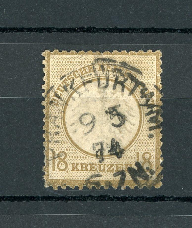 Allemagne 1872 - Aigle en relief type I, 18K bistre - Yvert n°11 - Timbres-Et-Passion