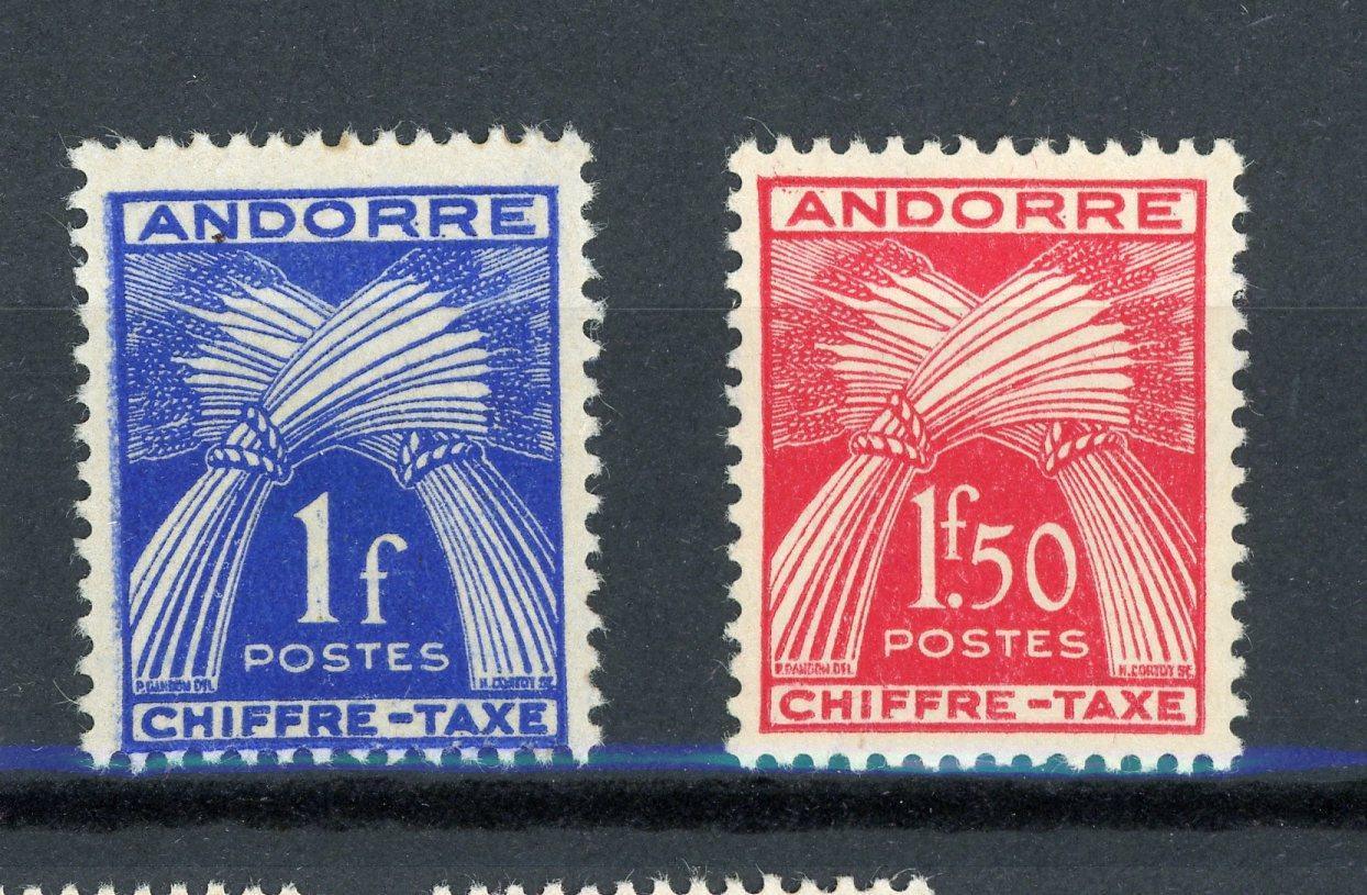 Andorre 1931-1960 - Taxe, collection complète - Timbres-Et-Passion