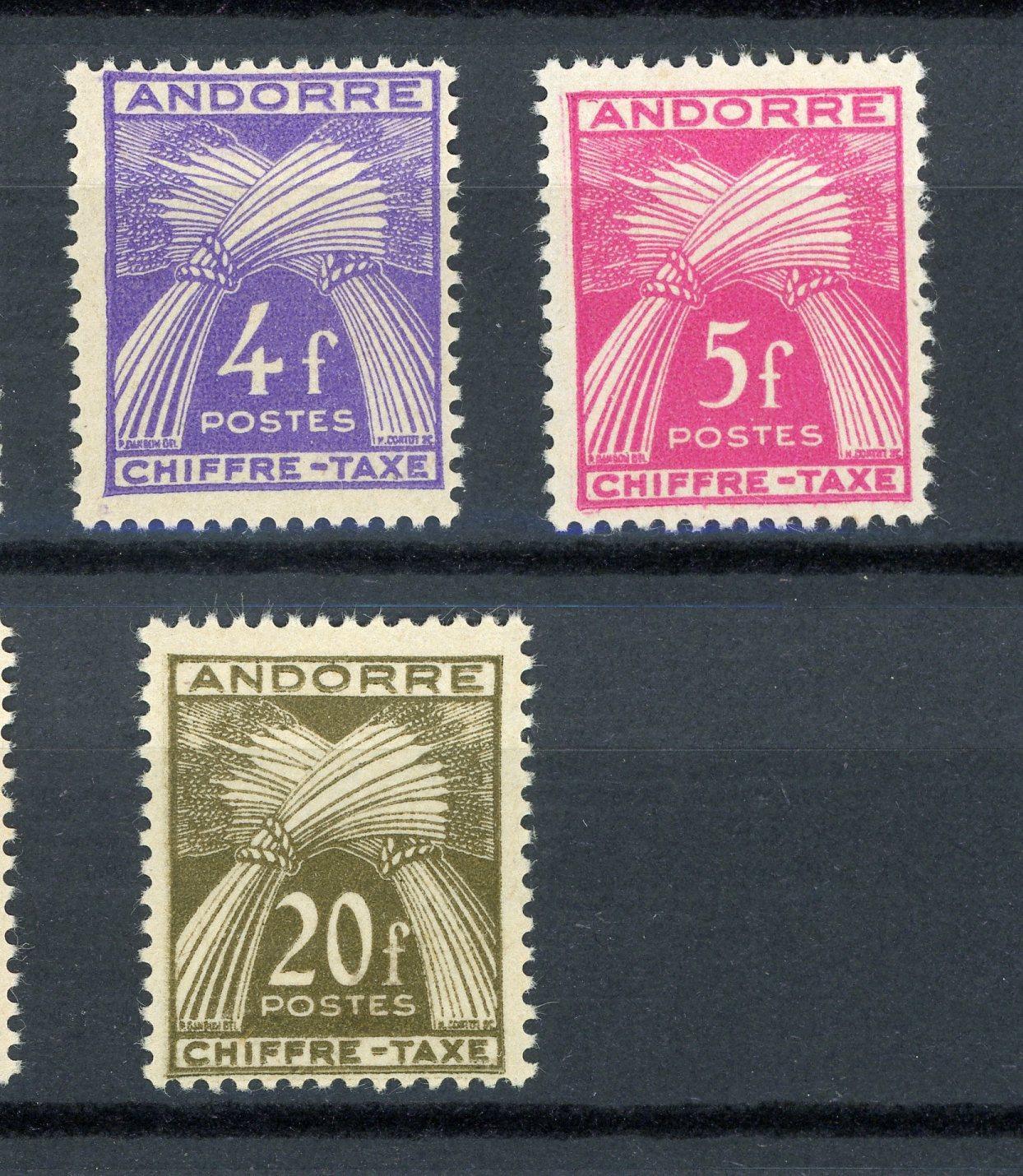 Andorre 1931-1960 - Taxe, collection complète - Timbres-Et-Passion