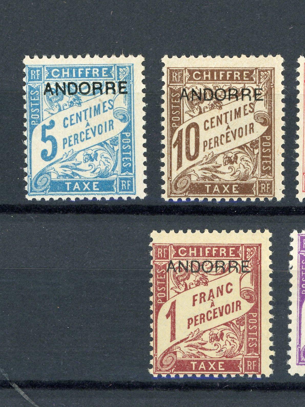 Andorre 1931-1960 - Taxe, collection complète - Timbres-Et-Passion