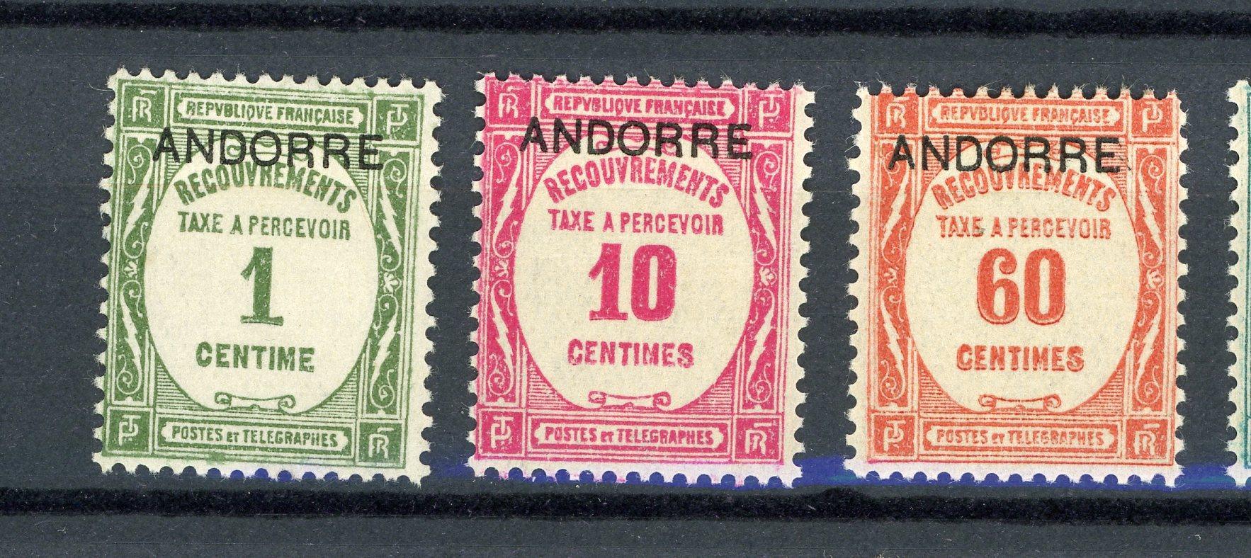 Andorre 1931-1960 - Taxe, collection complète - Timbres-Et-Passion