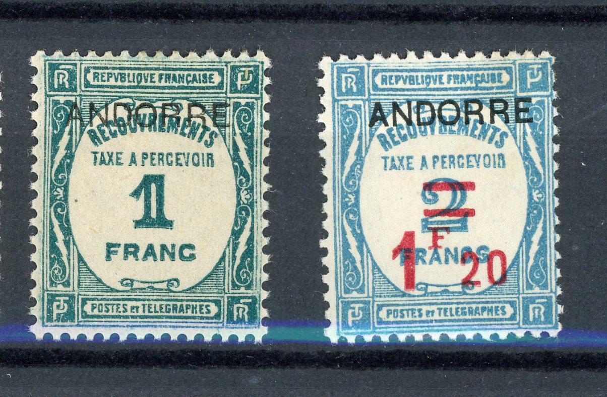 Andorre 1931-1960 - Taxe, collection complète - Timbres-Et-Passion