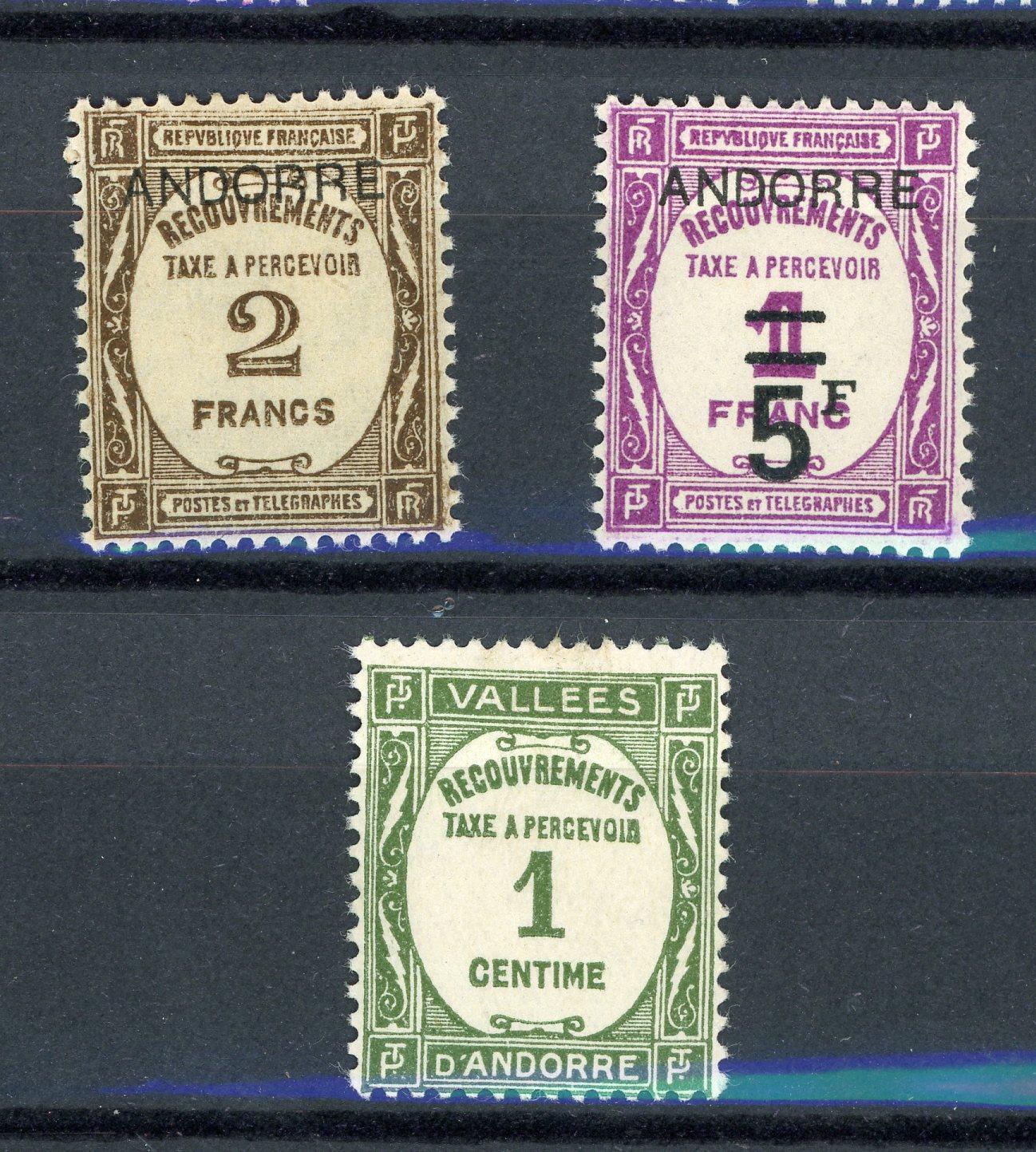 Andorre 1931-1960 - Taxe, collection complète - Timbres-Et-Passion