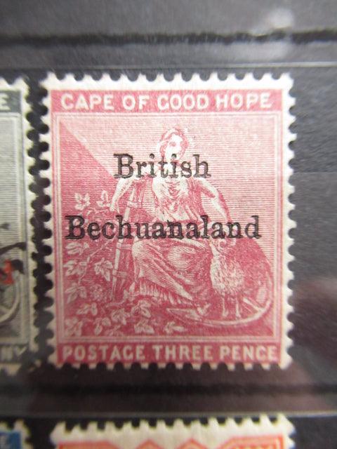 Bechuanaland 1886/1889 - Timbres surchargés, série - Yvert n°7/10 - Timbres-Et-Passion