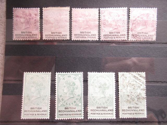 Bechuanaland 1887 - Victoria, série de timbres - Yvert n°11/19 - Timbres-Et-Passion