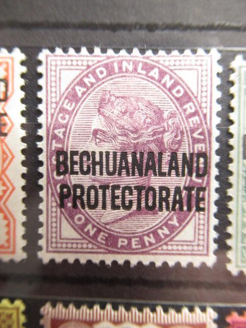 Bechuanaland 1898/1902 - Timbres de Grande-Bretagne surchargés - Yvert n°15 à 21 - Timbres-Et-Passion