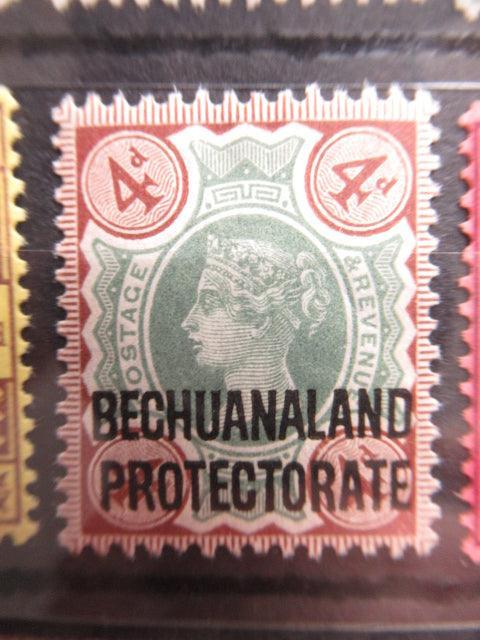 Bechuanaland 1898/1902 - Timbres de Grande-Bretagne surchargés - Yvert n°15 à 21 - Timbres-Et-Passion