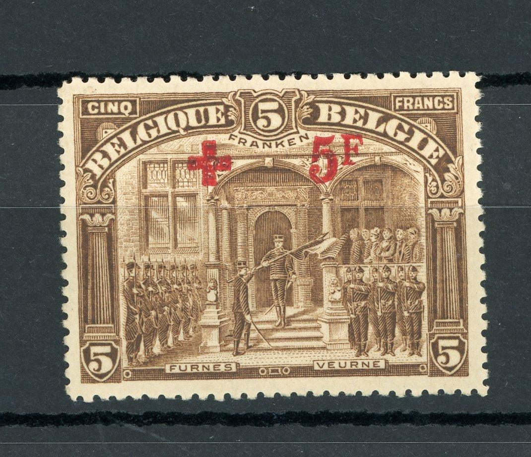 Belgique 1918 - Superbe 5Frs sur 5Frs brun - Yvert n°162 - Timbres-Et-Passion