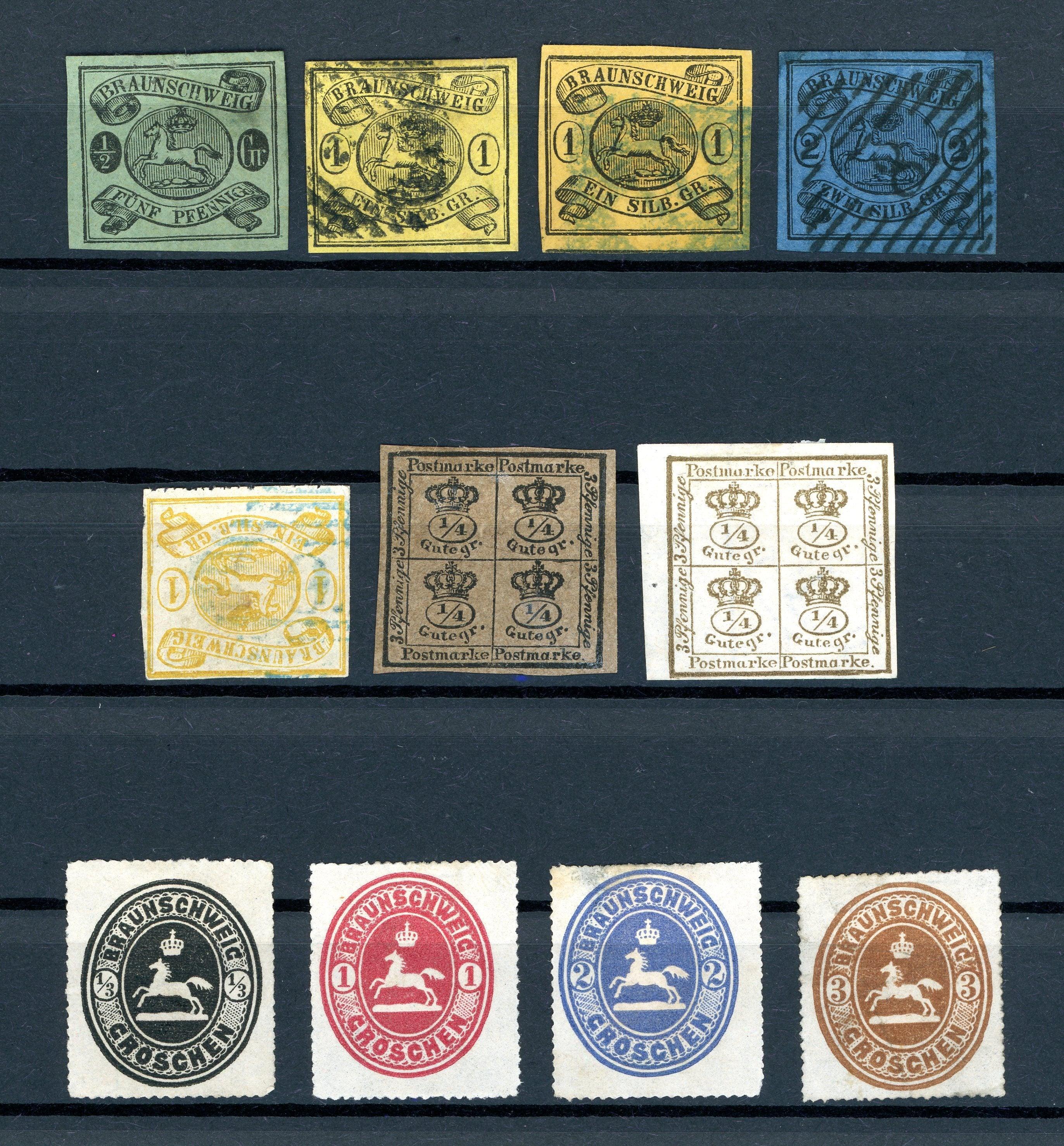 Brunswick 1853/1866 - 1er choix, collection avancée de timbres - Timbres-Et-Passion