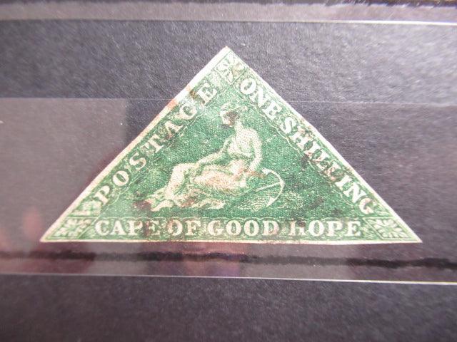 Cap De Bonne Espérance 1855/1863 - 1S vert foncé - Yvert n°6 - Timbres-Et-Passion